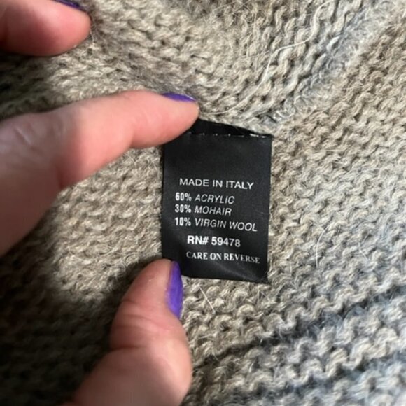 Silvia Novelli Noba Women's Italian Wool Tunic Sweater Made in Italy Size Small - Picture 13 of 14